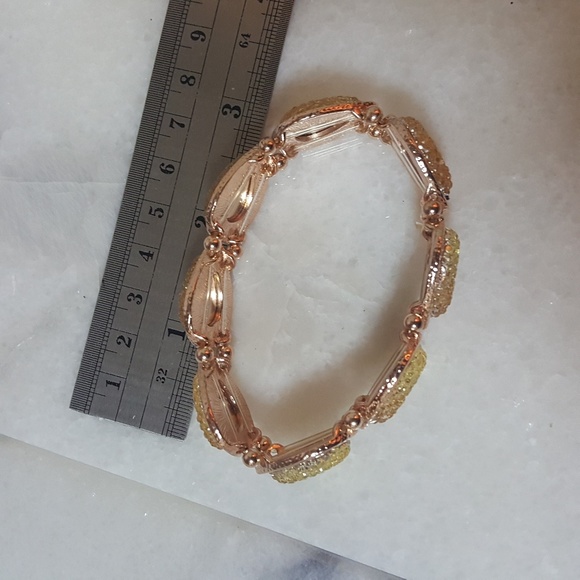Copper & Lemon Gumdrop Druzy Bracelet - Picture 6 of 7